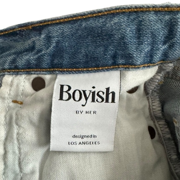 Boyish - NWT The Zachary High Rise Distressed Skinny Jeans Sz 24 - Picture 10 of 13